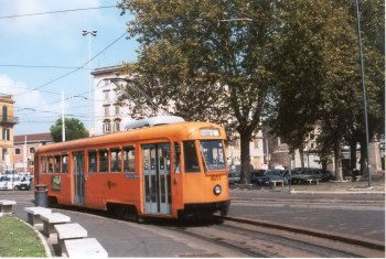 PCC All Electric, Wagen Nr. 8011 an der Porta Maggiore (03.10.2001)