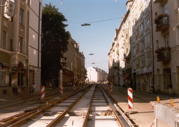 Osttangente Franziskanerstraße 10.08.1997,
© Foto: Richard Feichtenschlager