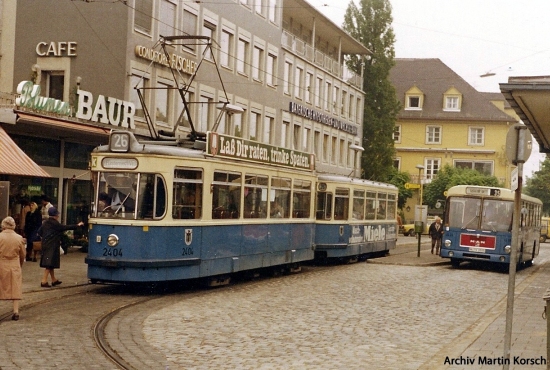 M 4.65 2404 Linie 26, Waldfriedhofschleife, Mai 1978;  Martin Korsch