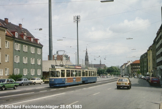 M4.65 2433 Linie 17, Grnwalder Strae, 28.05.1983;  Richard Feichtenschlager