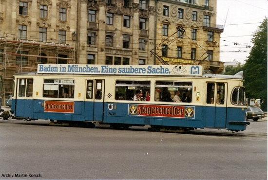 M 4.65 2438 Lenbachplatz (Linie 14), Oktober 1982;  Martin Korsch