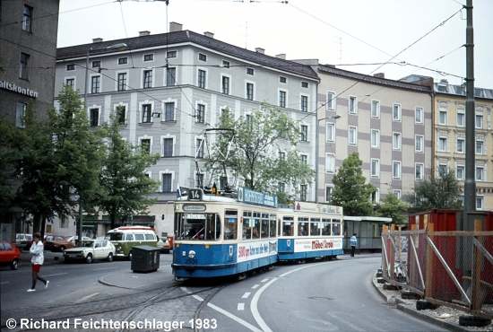 M5.65 2506+3438 Linie 14, Ostbahnhof, 1983;
 Richard Feichtenschlager