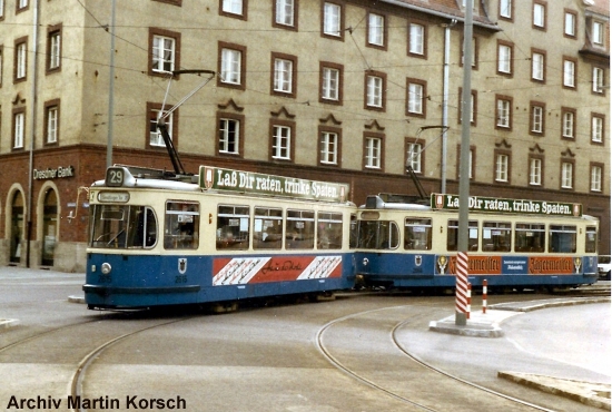 M5.65 2615+2669 Linie 29 Lautensackstrae, 
Mai 1989:  Martin Korsch