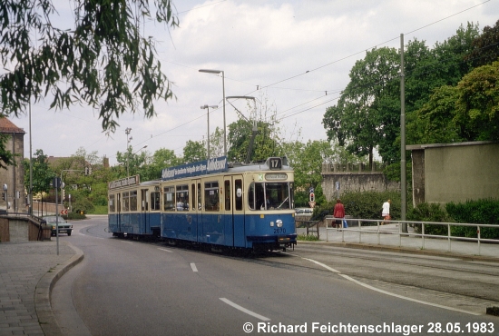 M5.65 2670 Linie 17 Giesinger Berg, 28.05.1983;
 Richard Feichtenschlager