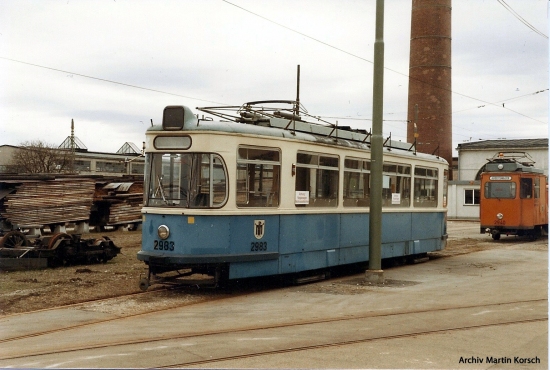 M3.65 2983 (ex 2370) Rangierwagen Hauptwerksttte, April 1985;
 Martin Korsch